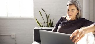 Woman with notebook